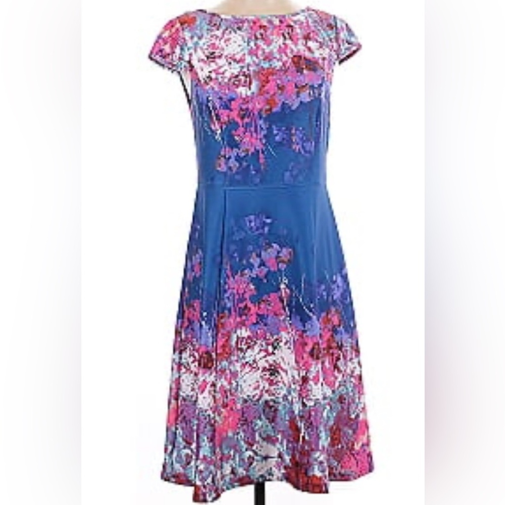 Adrianna Papell Multicolor Floral Dress